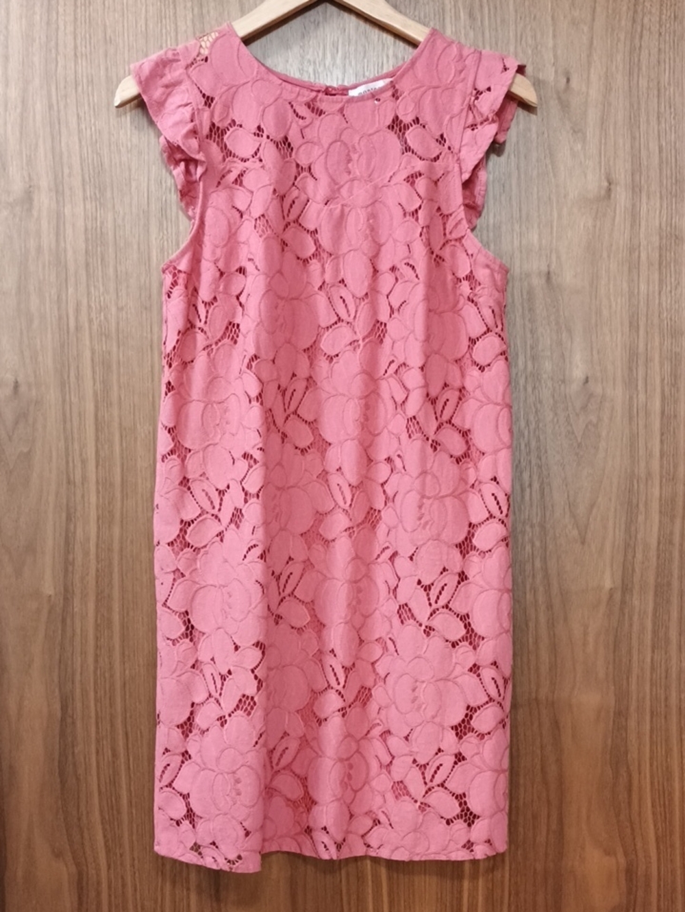 Monteau Coral Pink Lace Dress S